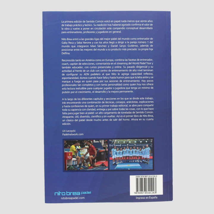 tienda de padel Madrid, tienda de padel online, tienda de padel españa, tienda de padel en linea, LIBRO SENTIDO COMUN NITO BREA