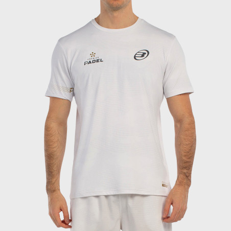 tienda de padel Madrid, tienda de padel online, tienda de padel españa, tienda de padel en linea, CAMISETA BULLPADEL BIZME BLANC