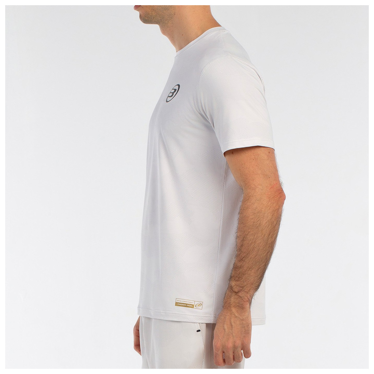 tienda de padel Madrid, tienda de padel online, tienda de padel españa, tienda de padel en linea, CAMISETA BULLPADEL BIZME BLANC