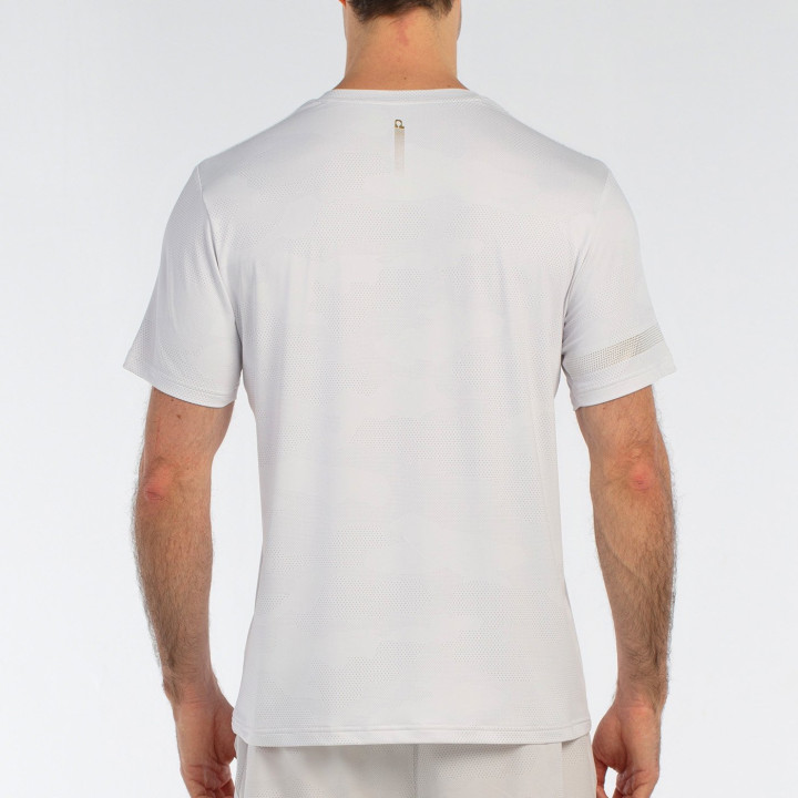 tienda de padel Madrid, tienda de padel online, tienda de padel españa, tienda de padel en linea, CAMISETA BULLPADEL BIZME BLANC