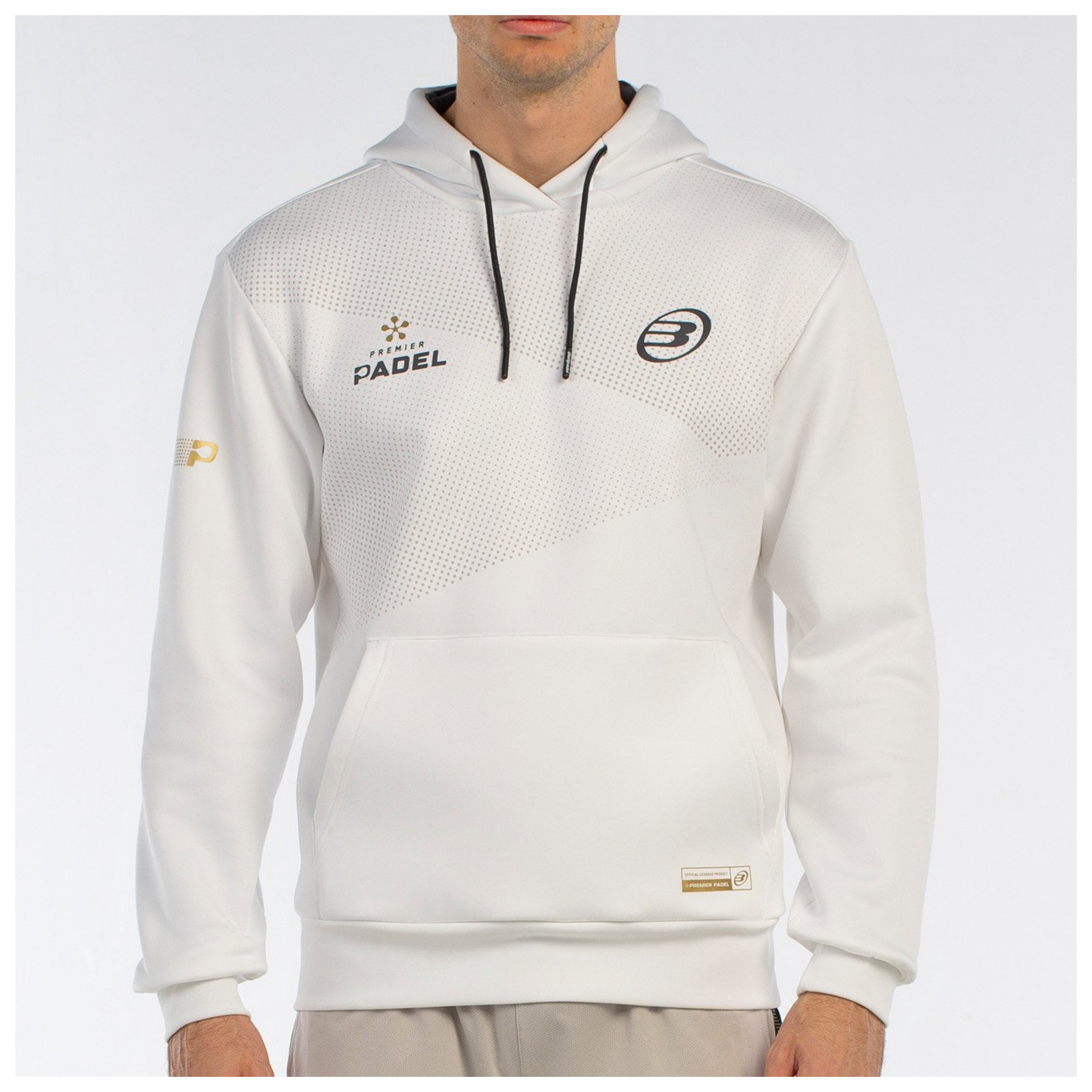 tienda de padel Madrid, tienda de padel online, tienda de padel españa, tienda de padel en linea, SUDADERA BULLPADEL BAQUE BLANC