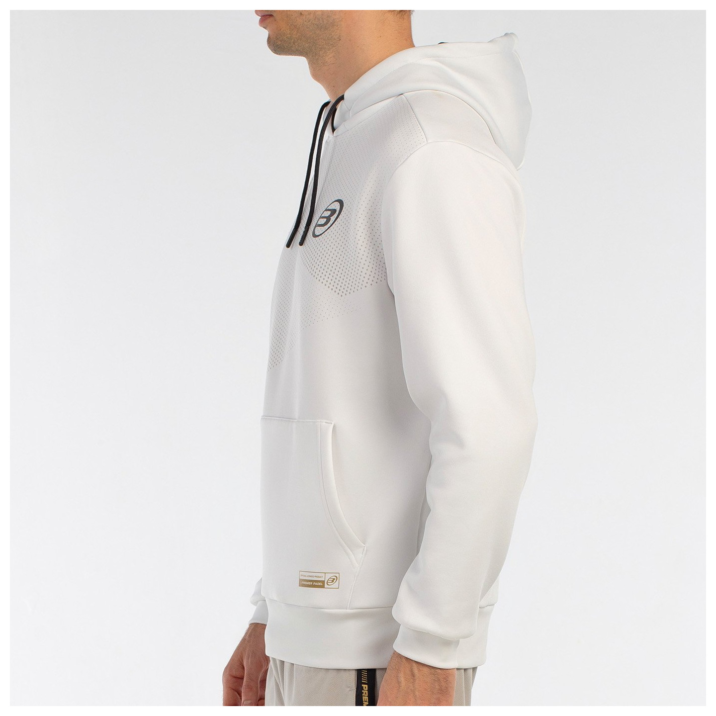 tienda de padel Madrid, tienda de padel online, tienda de padel españa, tienda de padel en linea, SUDADERA BULLPADEL BAQUE BLANC