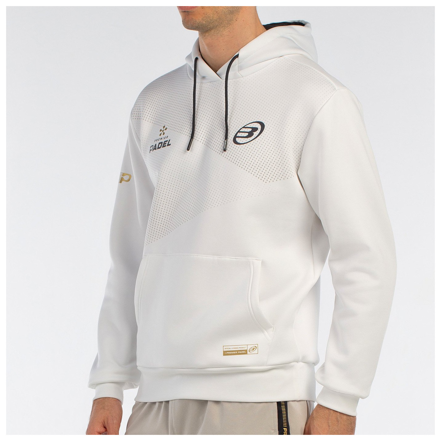 tienda de padel Madrid, tienda de padel online, tienda de padel españa, tienda de padel en linea, SUDADERA BULLPADEL BAQUE BLANC