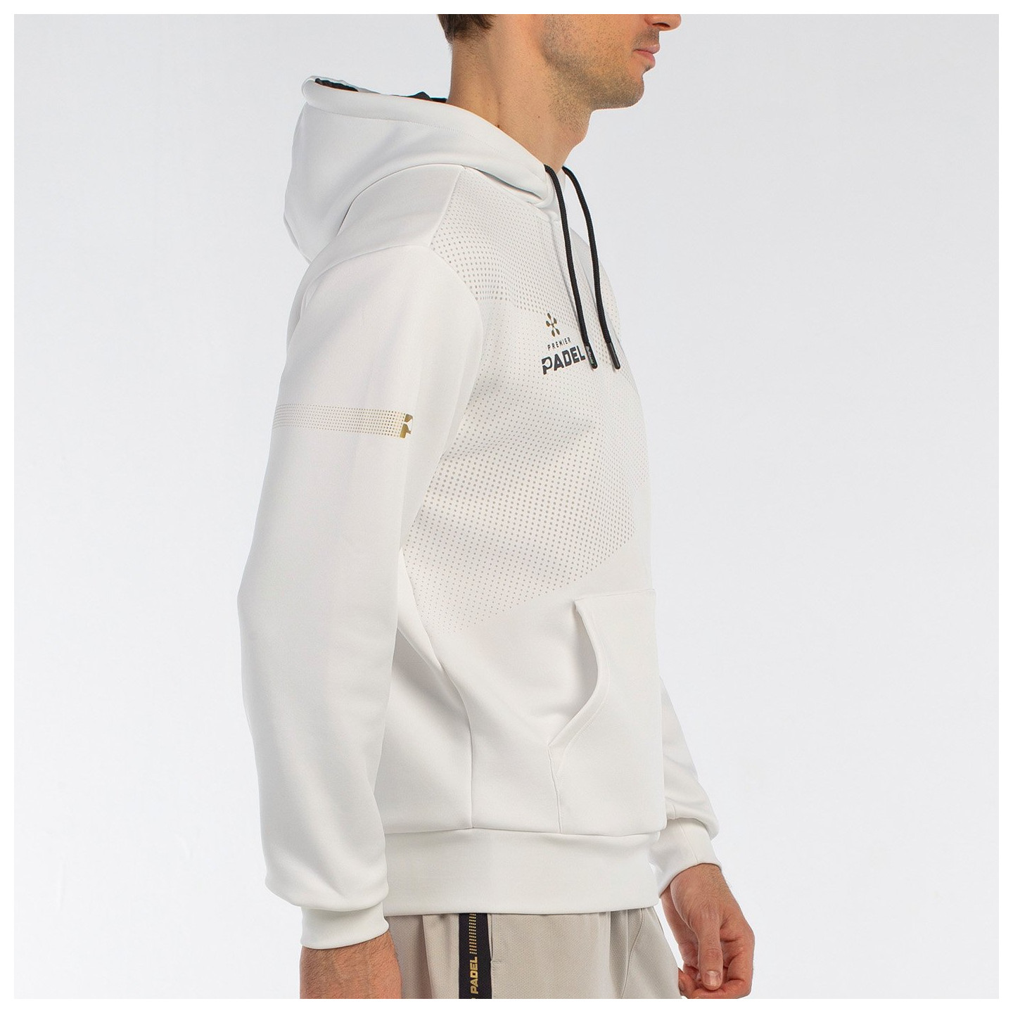 tienda de padel Madrid, tienda de padel online, tienda de padel españa, tienda de padel en linea, SUDADERA BULLPADEL BAQUE BLANC