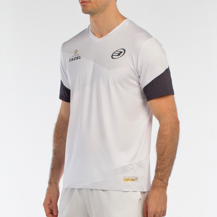 tienda de padel Madrid, tienda de padel online, tienda de padel españa, tienda de padel en linea, CAMISETA BULLPADEL BRIAL BLANC