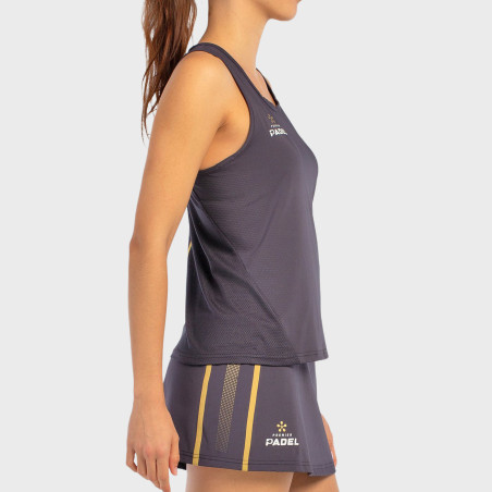 T-SHIRT BULLPADEL ADRES CHARCOAL