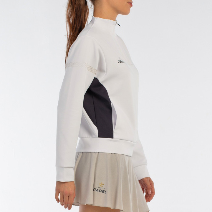 tienda de padel Madrid, tienda de padel online, tienda de padel españa, tienda de padel en linea, SUDADERA BULLPADEL AIRAR BLANC