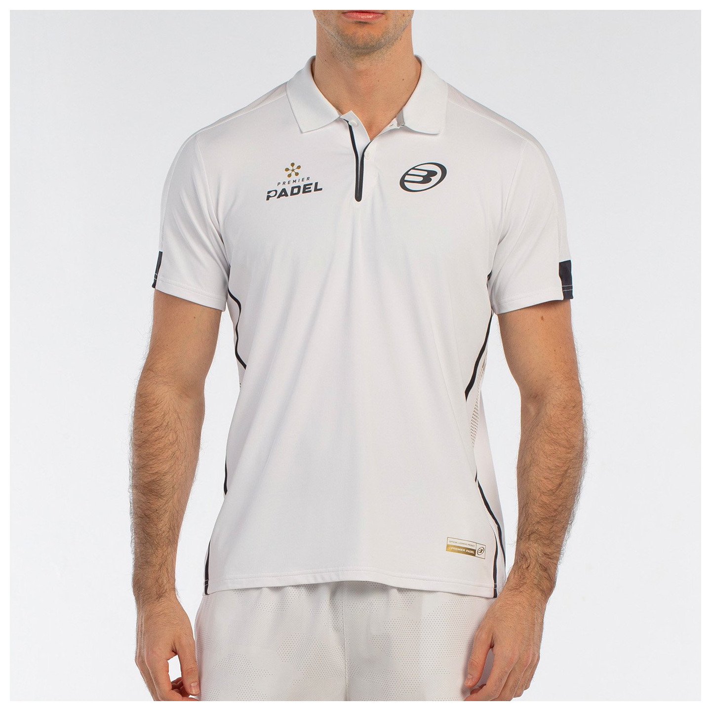 tienda de padel Madrid, tienda de padel online, tienda de padel españa, tienda de padel en linea, POLO BULLPADEL BOGUE BLANCO