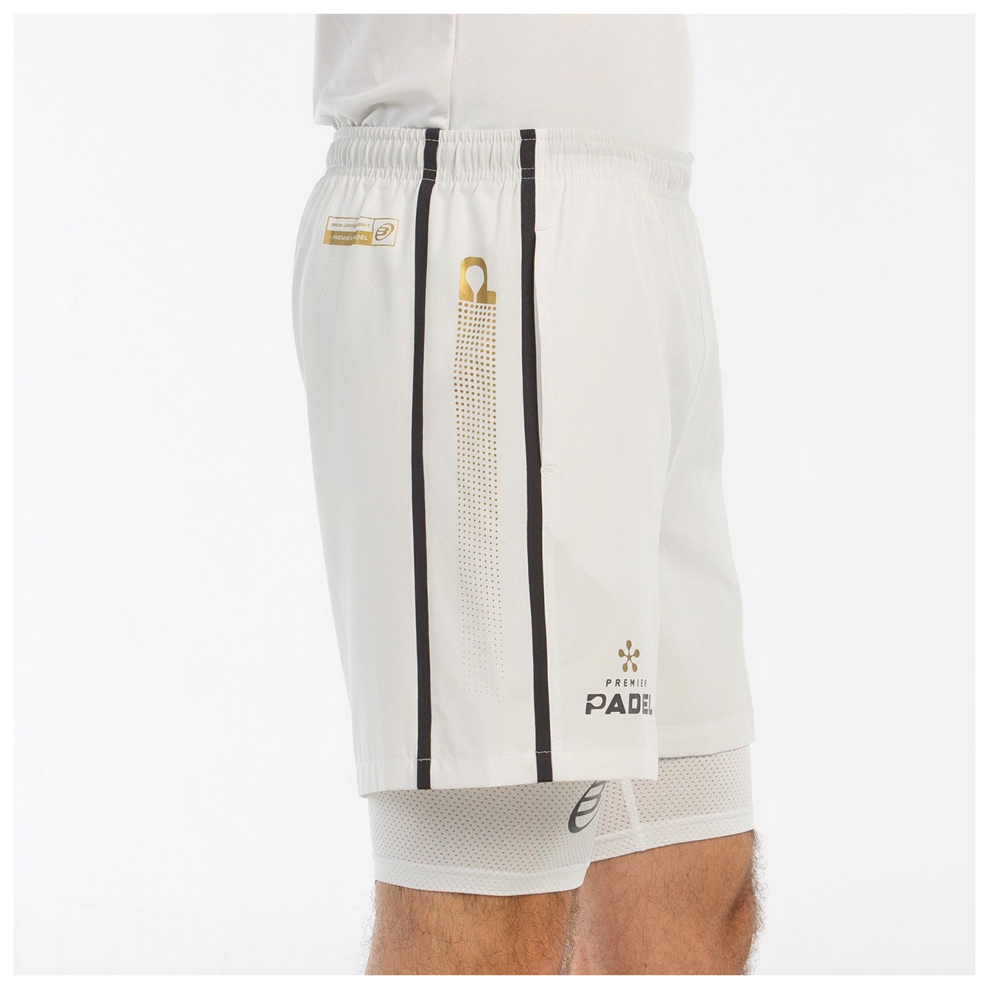 tienda de padel Madrid, tienda de padel online, tienda de padel españa, tienda de padel en linea, SHORT BULLPADEL BARDE BLANCO