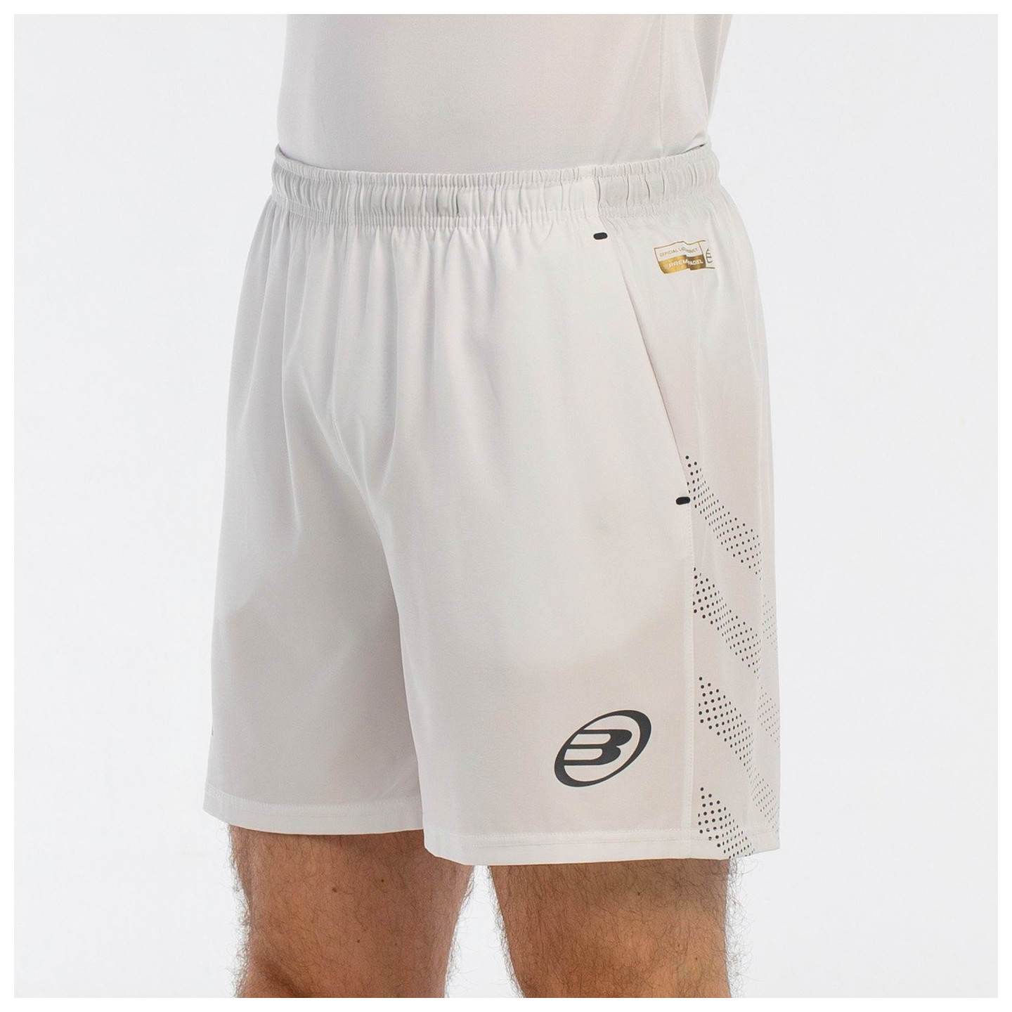tienda de padel Madrid, tienda de padel online, tienda de padel españa, tienda de padel en linea, SHORT BULLPADEL BROZO BLANCO