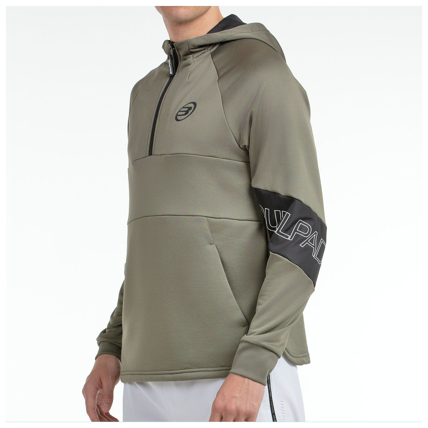tienda de padel Madrid, tienda de padel online, tienda de padel españa, tienda de padel en linea, SUDADERA BULLPADEL GUMALA KAKI
