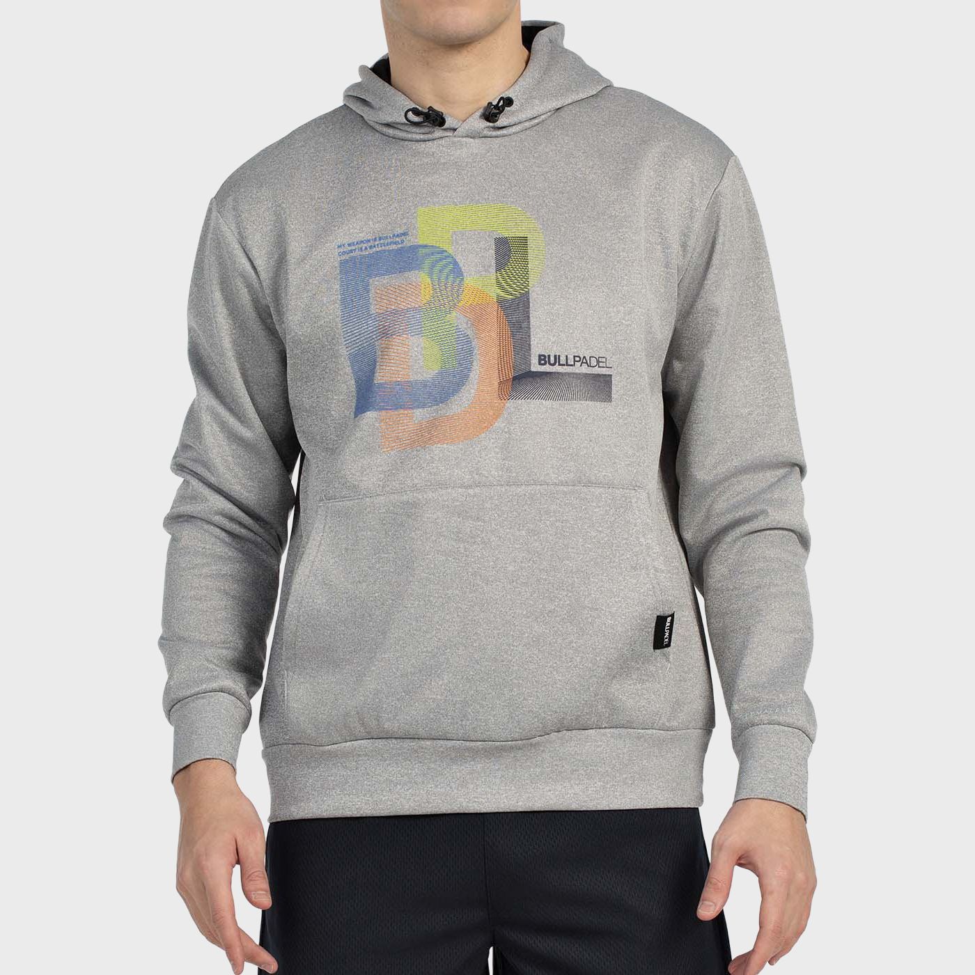 tienda de padel Madrid, tienda de padel online, tienda de padel españa, tienda de padel en linea, SUDADERA BULLPADEL GONDO GRIS 