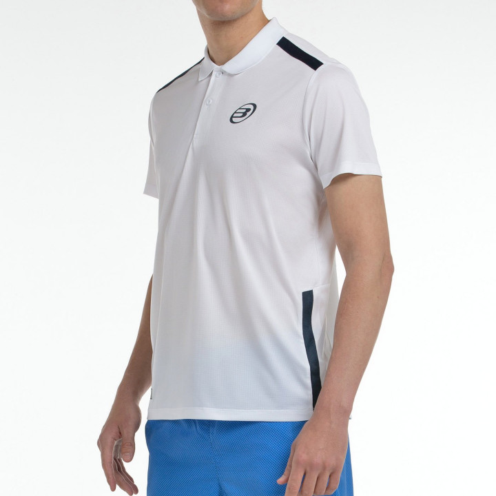 tienda de padel Madrid, tienda de padel online, tienda de padel españa, tienda de padel en linea, POLO BULLPADEL BALTO BLANCO