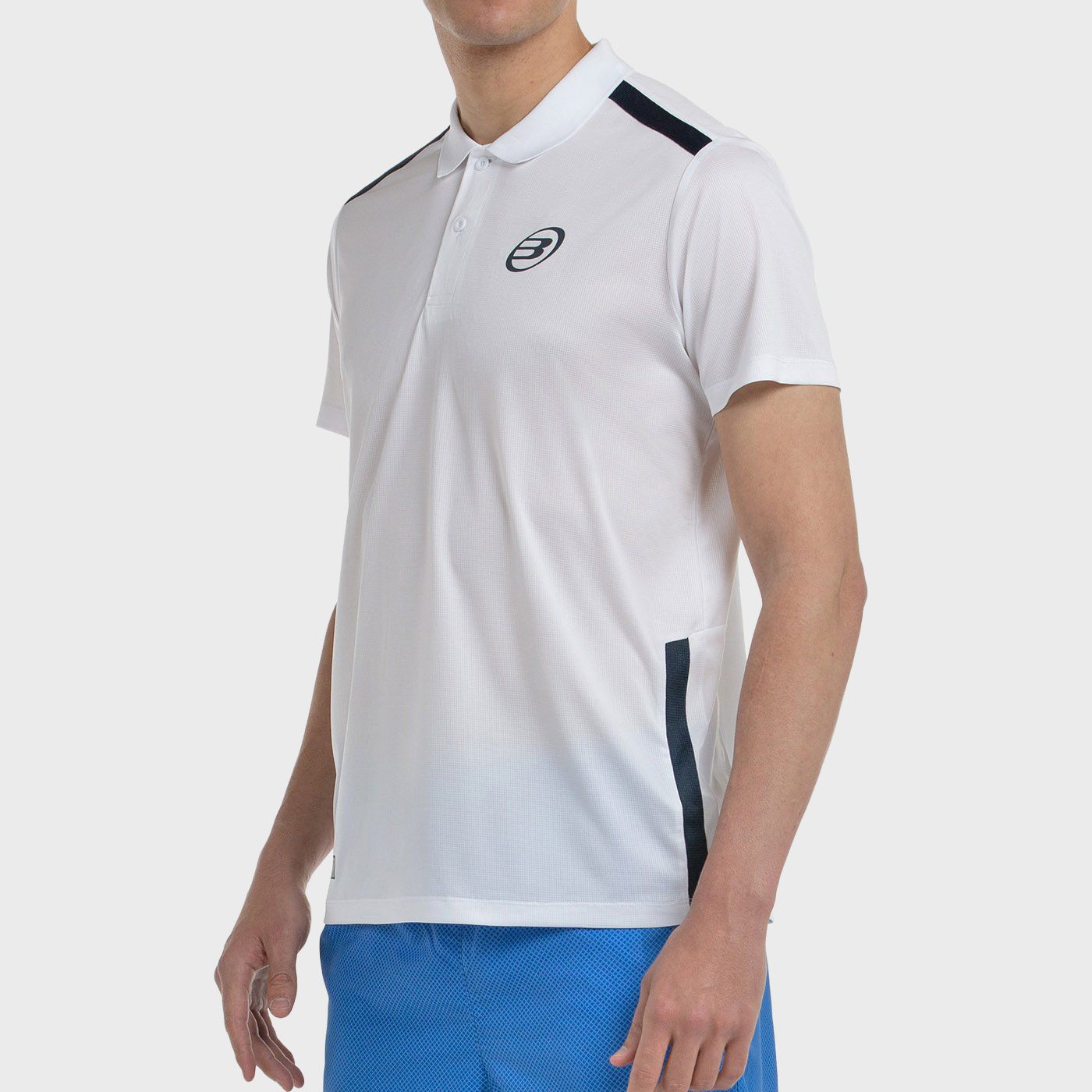 tienda de padel Madrid, tienda de padel online, tienda de padel españa, tienda de padel en linea, POLO BULLPADEL BALTO BLANCO
