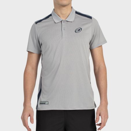 tienda de padel Madrid, tienda de padel online, tienda de padel españa, tienda de padel en linea, POLO BULLPADEL BALTO GRIS MEDI