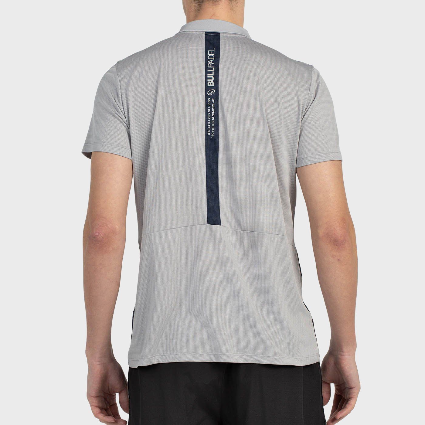 POLO T-SHIRT BULLPADEL BALTO GREY MEDIUM VIGORE