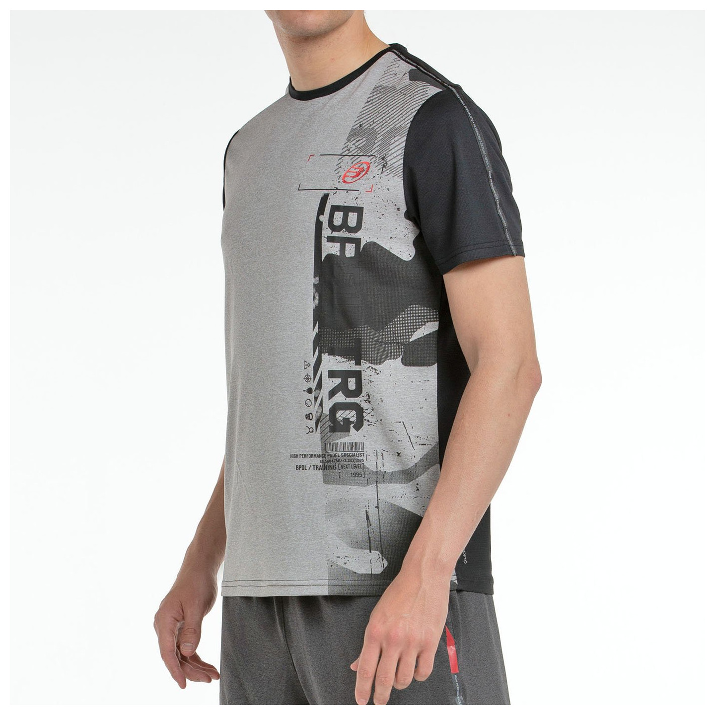 T-SHIRT BULLPADEL ESTRE GRIGIO MEDIO VIGORE
