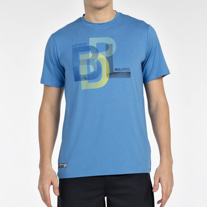T-SHIRT BULLPADEL BEBAS BLEU ATOMIQUE VIGORE