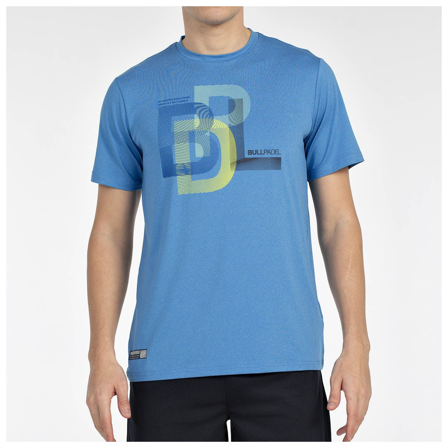 T-SHIRT BULLPADEL BEBAS BLU ATOMICO VIGORE
