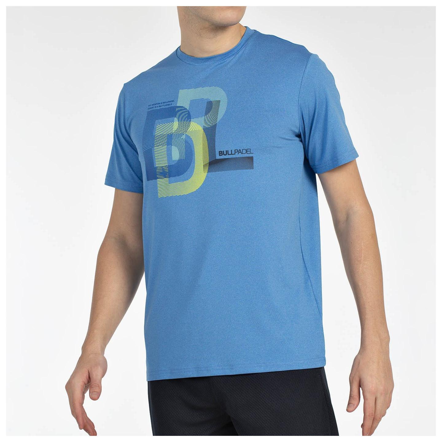 T-SHIRT BULLPADEL BEBAS BLU ATOMICO VIGORE