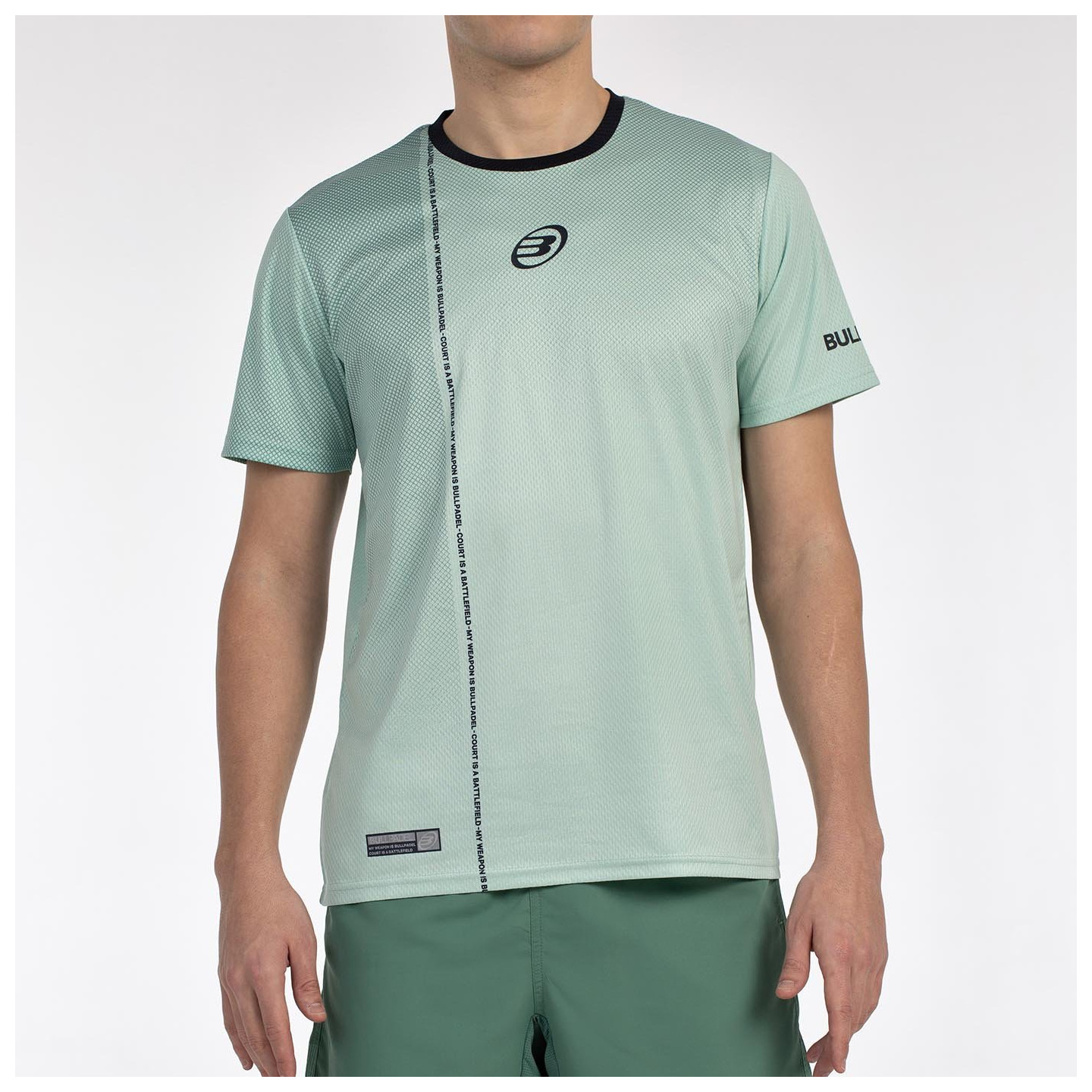 tienda de padel Madrid, tienda de padel online, tienda de padel españa, tienda de padel en linea, CAMISETA BULLPADEL BATEN VERDE