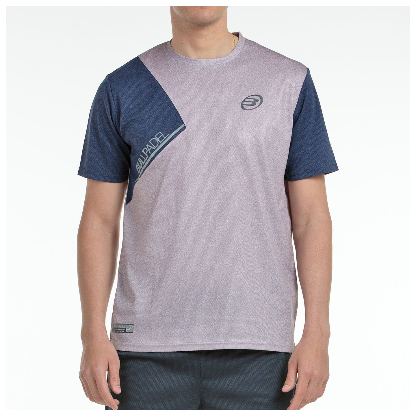 tienda de padel Madrid, tienda de padel online, tienda de padel españa, tienda de padel en linea, CAMISETA BULLPADEL BROCE GRIS 