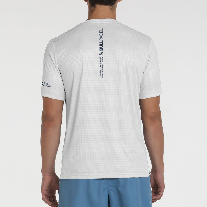 tienda de padel Madrid, tienda de padel online, tienda de padel españa, tienda de padel en linea, CAMISETA BULLPADEL BEQUE BLANC