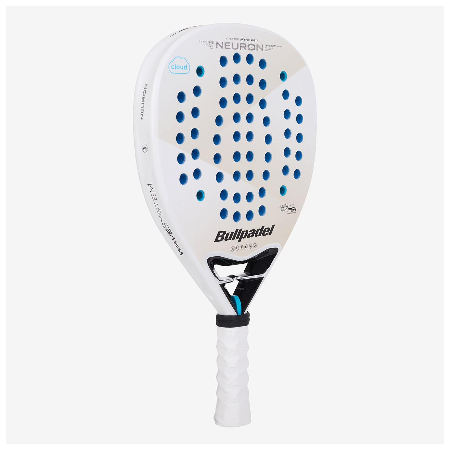 tienda de padel Madrid, tienda de padel online, tienda de padel españa, tienda de padel en linea, PALA BULLPADEL NEURON CLOUD 25