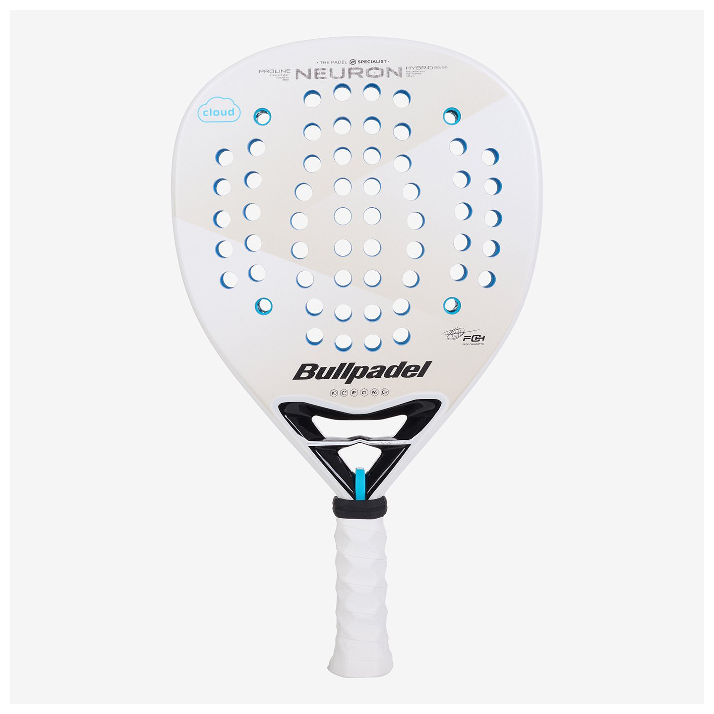 tienda de padel Madrid, tienda de padel online, tienda de padel españa, tienda de padel en linea, PALA BULLPADEL NEURON CLOUD 25