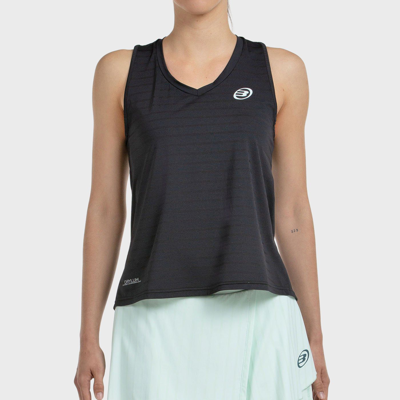 tienda de padel Madrid, tienda de padel online, tienda de padel españa, tienda de padel en linea, CAMISETA BULLPADEL ADIES NEGRO