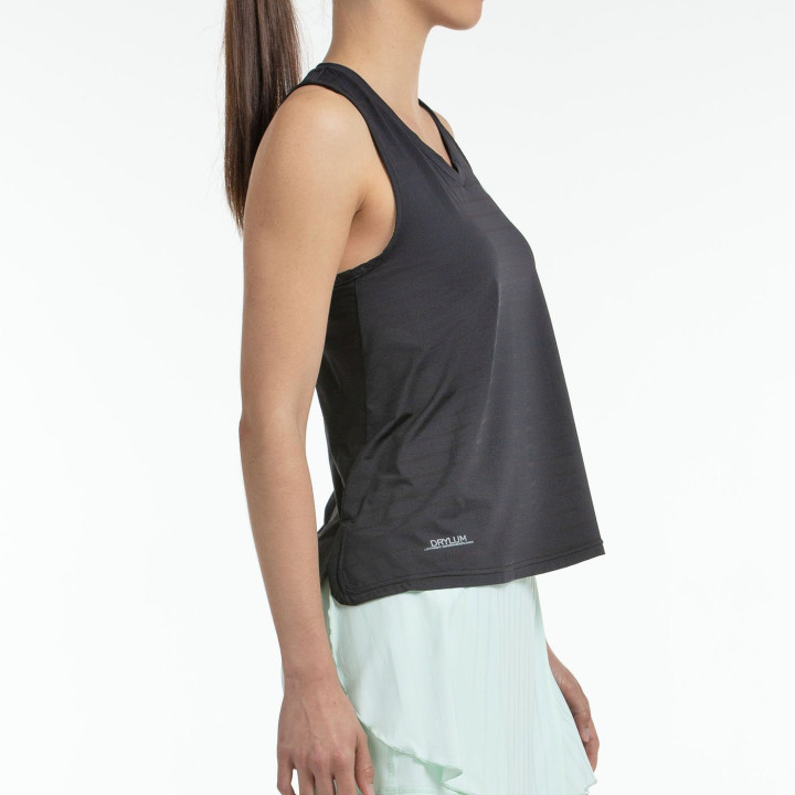 T-SHIRT BULLPADEL ADIES BLACK TWO-TONE FABRIC