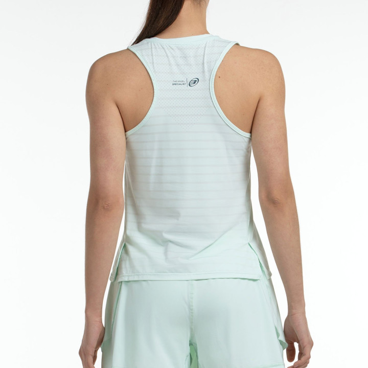 T-SHIRT BULLPADEL ADIES WATER GREEN TWO-TONE FABRIC