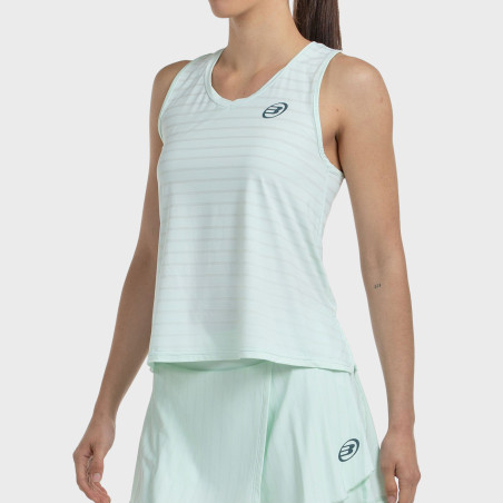 T-SHIRT BULLPADEL ADIES VERDE ACQUA TESSUTO BICOLORE