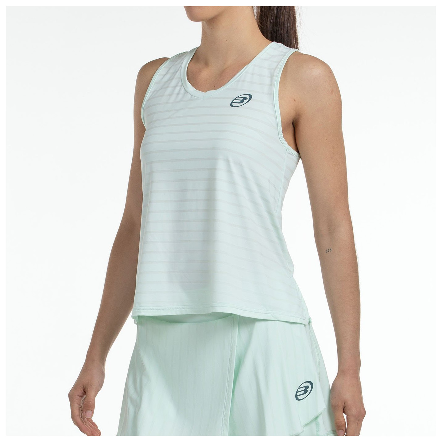 tienda de padel Madrid, tienda de padel online, tienda de padel españa, tienda de padel en linea, CAMISETA BULLPADEL ADIES VERDE