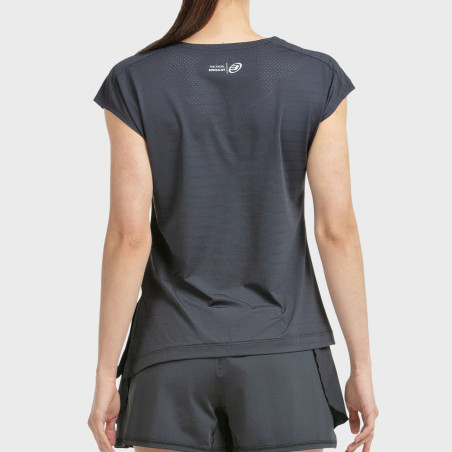 T-SHIRT BULLPADEL ADOROS NOIR TISSU BICOLORE