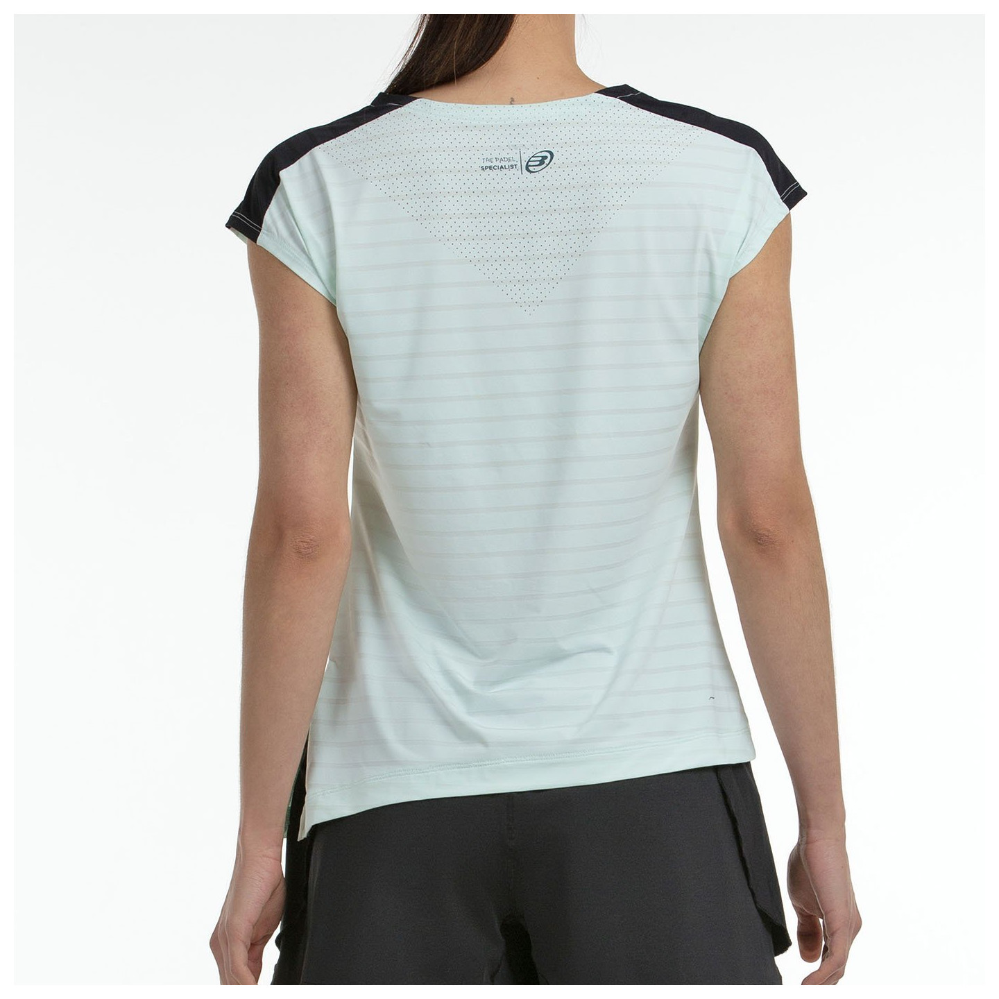 T-SHIRT BULLPADEL ADOROS WATER GREEN TWO-TONE FABRIC