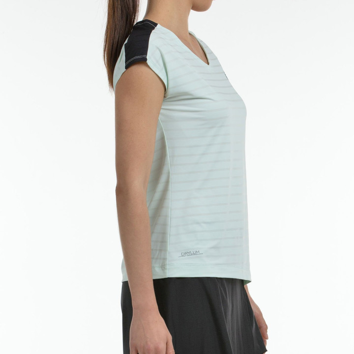 T-SHIRT BULLPADEL ADOROS TISSU BICOLORE VERT D'EAU