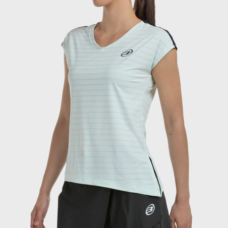 T-SHIRT BULLPADEL ADOROS WATER GREEN TWO-TONE FABRIC