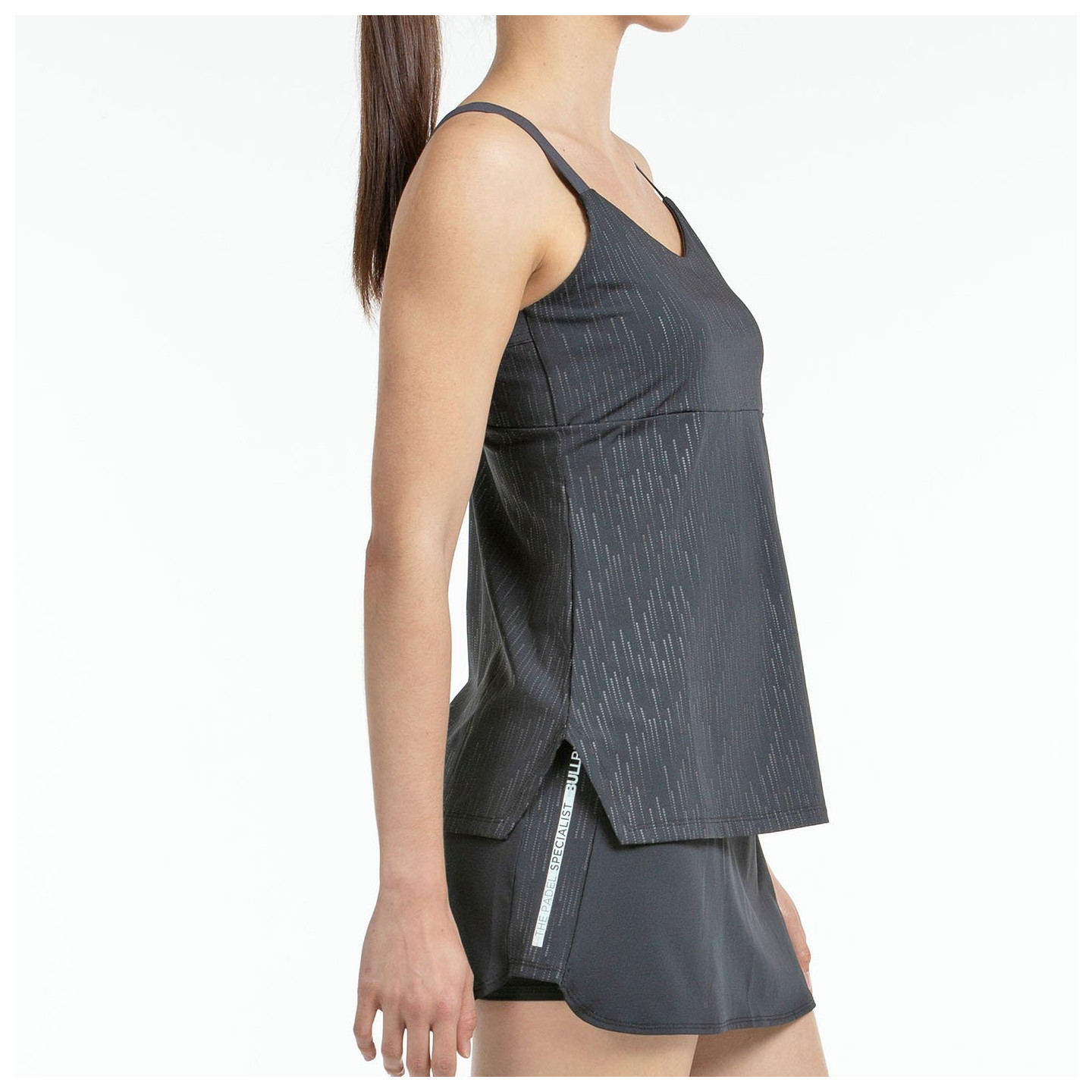 tienda de padel Madrid, tienda de padel online, tienda de padel españa, tienda de padel en linea, CAMISETA BULLPADEL ADURI NEGRO