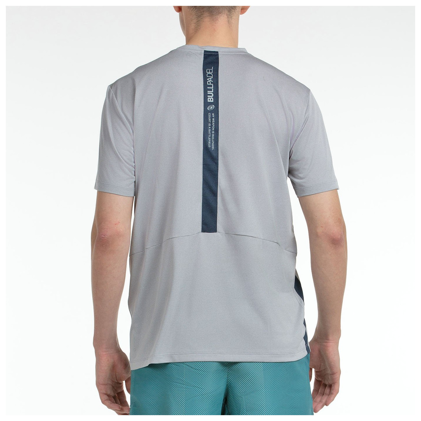 tienda de padel Madrid, tienda de padel online, tienda de padel españa, tienda de padel en linea, CAMISETA BULLPADEL BILAO GRIS 