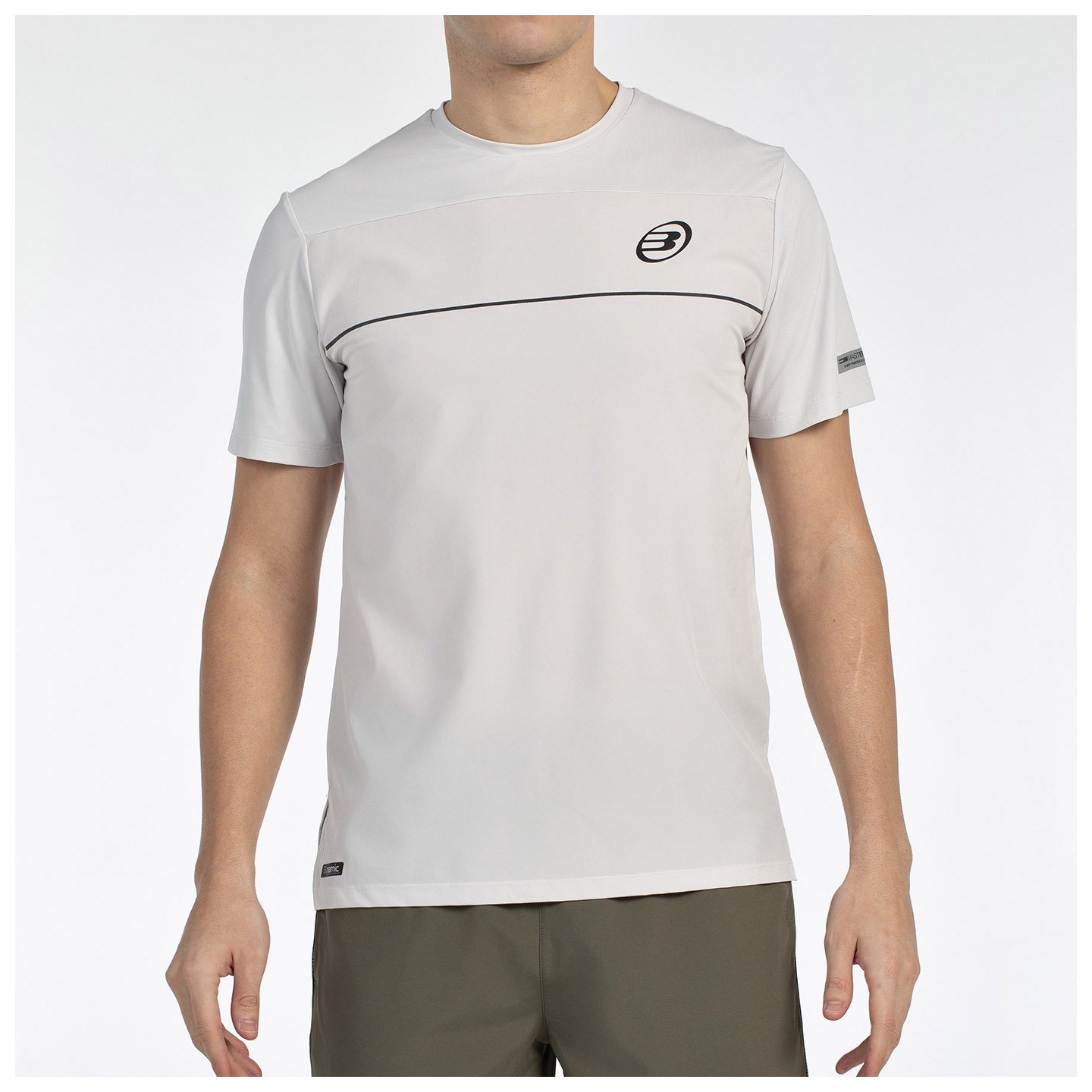 tienda de padel Madrid, tienda de padel online, tienda de padel españa, tienda de padel en linea, CAMISETA BULLPADEL MONDA GRIS 
