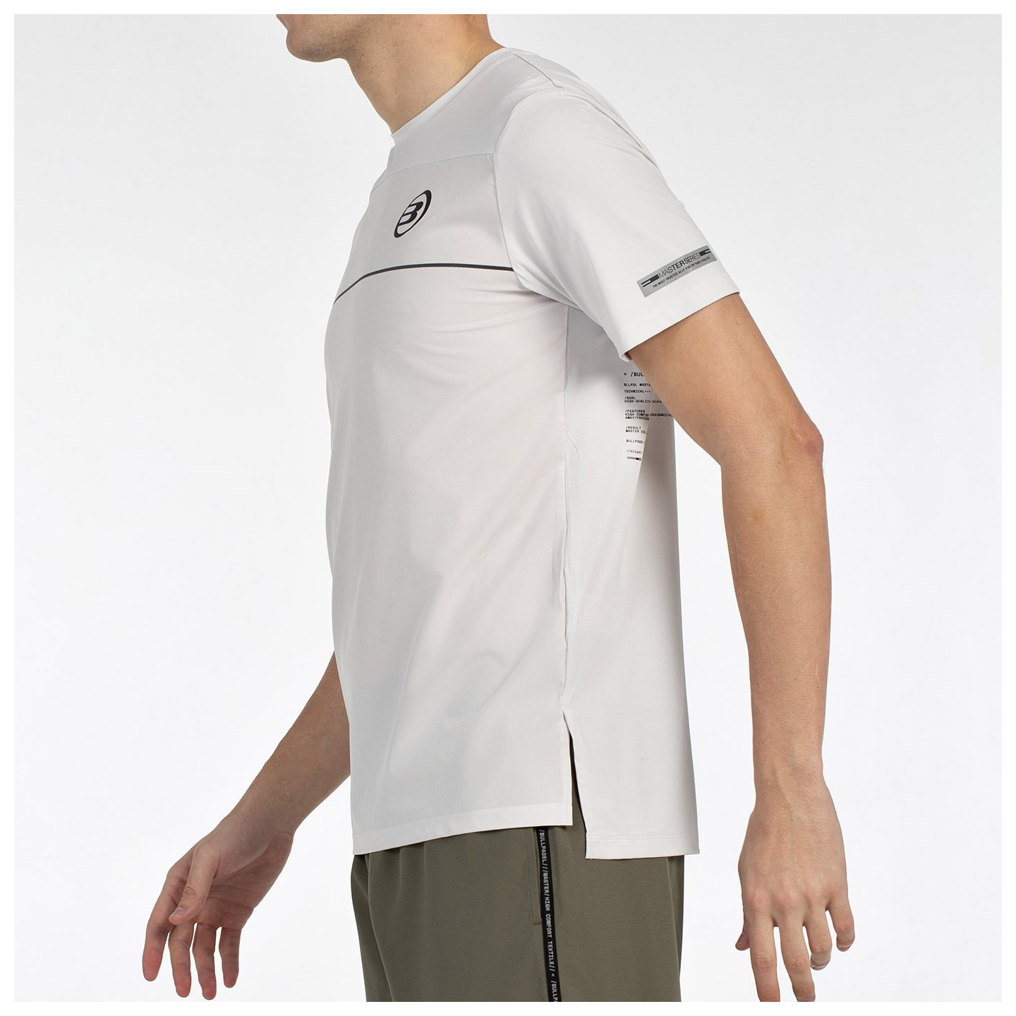 T-SHIRT BULLPADEL MONDA GRIGIO PERLA