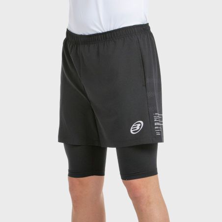 tienda de padel Madrid, tienda de padel online, tienda de padel españa, tienda de padel en linea, SHORT BULLPADEL META NEGRO