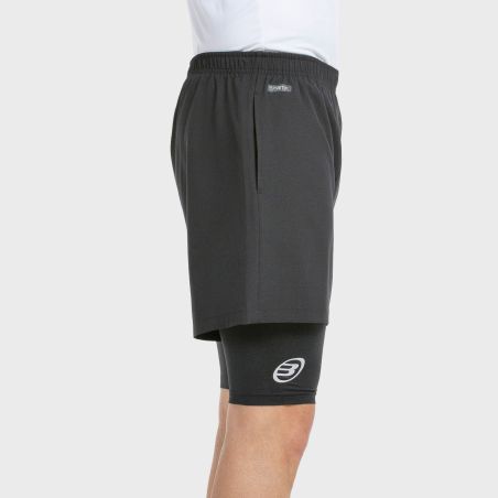 tienda de padel Madrid, tienda de padel online, tienda de padel españa, tienda de padel en linea, SHORT BULLPADEL META NEGRO