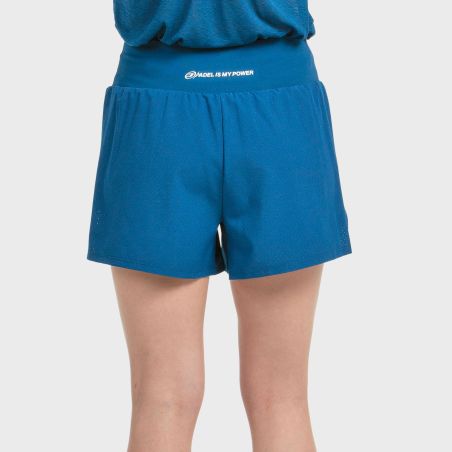 tienda de padel Madrid, tienda de padel online, tienda de padel españa, tienda de padel en linea, SHORT BULLPADEL DICTIO AZUL TI