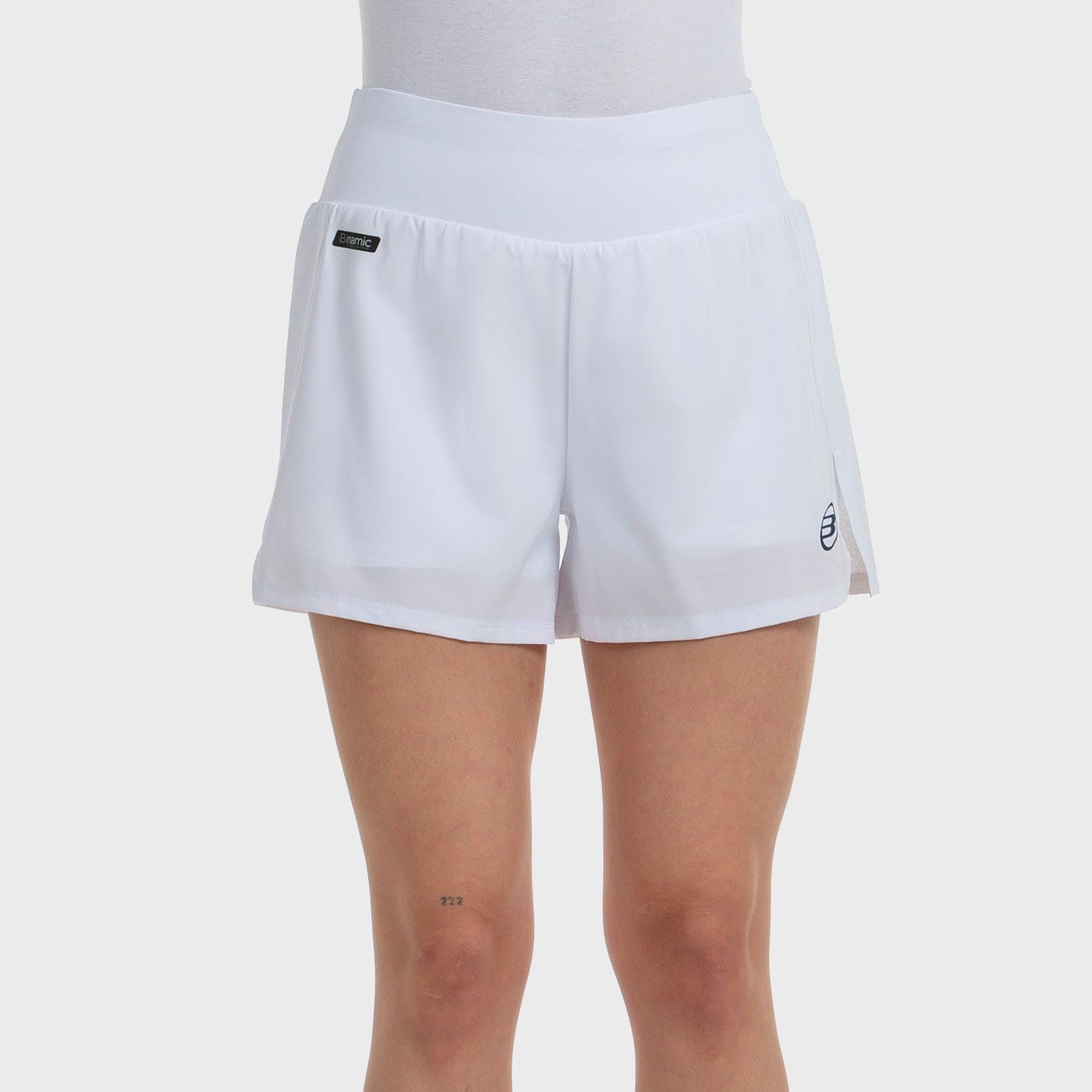 tienda de padel Madrid, tienda de padel online, tienda de padel españa, tienda de padel en linea, SHORT BULLPADEL DICTIO BLANCO
