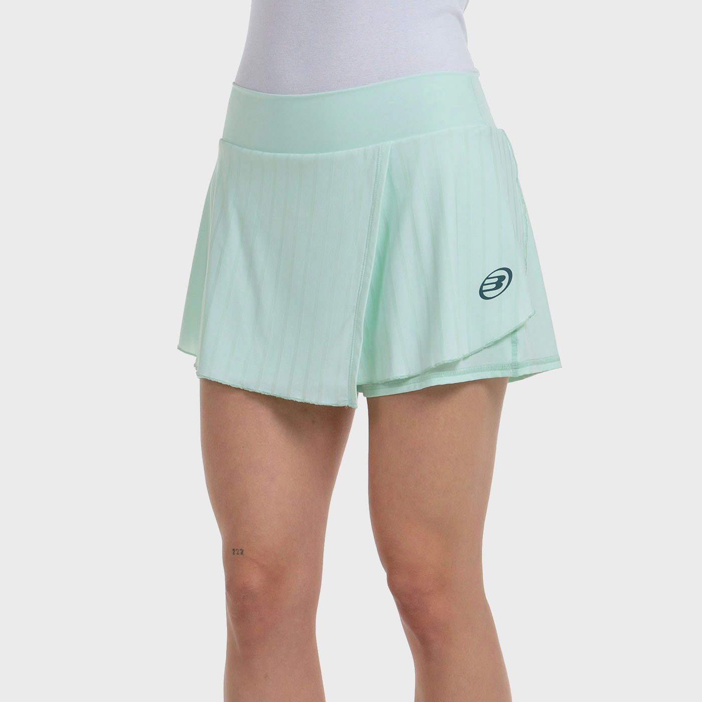 SKIRT BULLPADEL ADRAR WATER GREEN TWO-TONE FABRIC