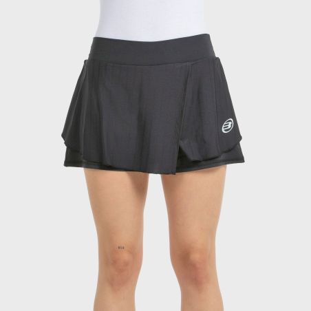 JUPE BULLPADEL ADRAR NOIRE TISSU BICOLORE