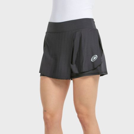 SKIRT BULLPADEL ADRAR BLACK TWO-TONE FABRIC