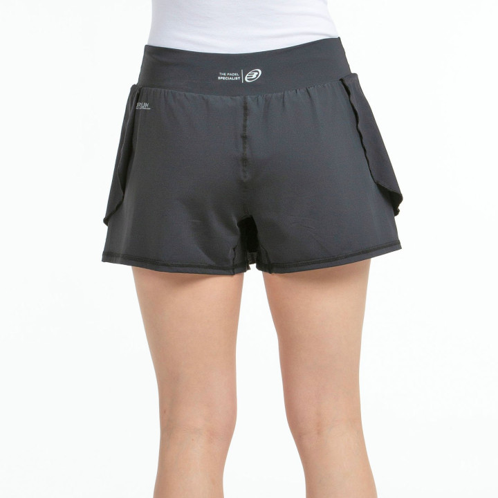 JUPE BULLPADEL ADRAR NOIRE TISSU BICOLORE